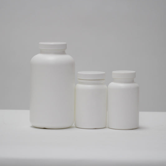 Round Bottle White